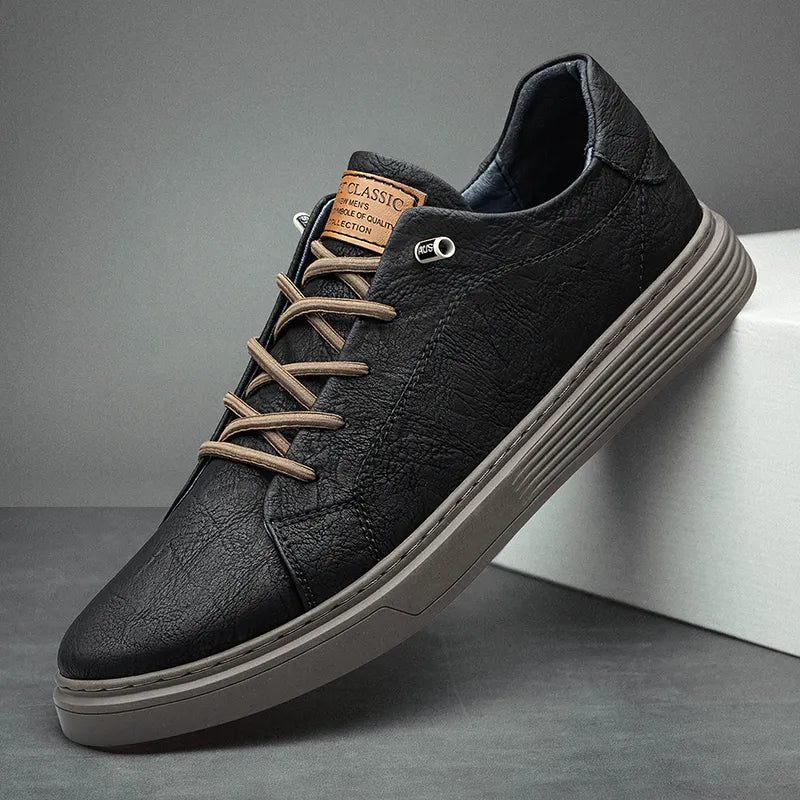 SKÓRZANE SNEAKERSY OXFORDS