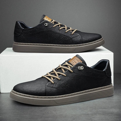 SKÓRZANE SNEAKERSY OXFORDS