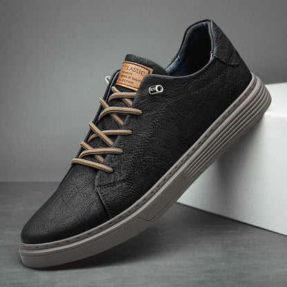 SKÓRZANE SNEAKERSY OXFORDS