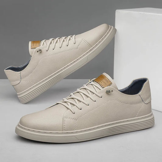 SKÓRZANE SNEAKERSY OXFORDS